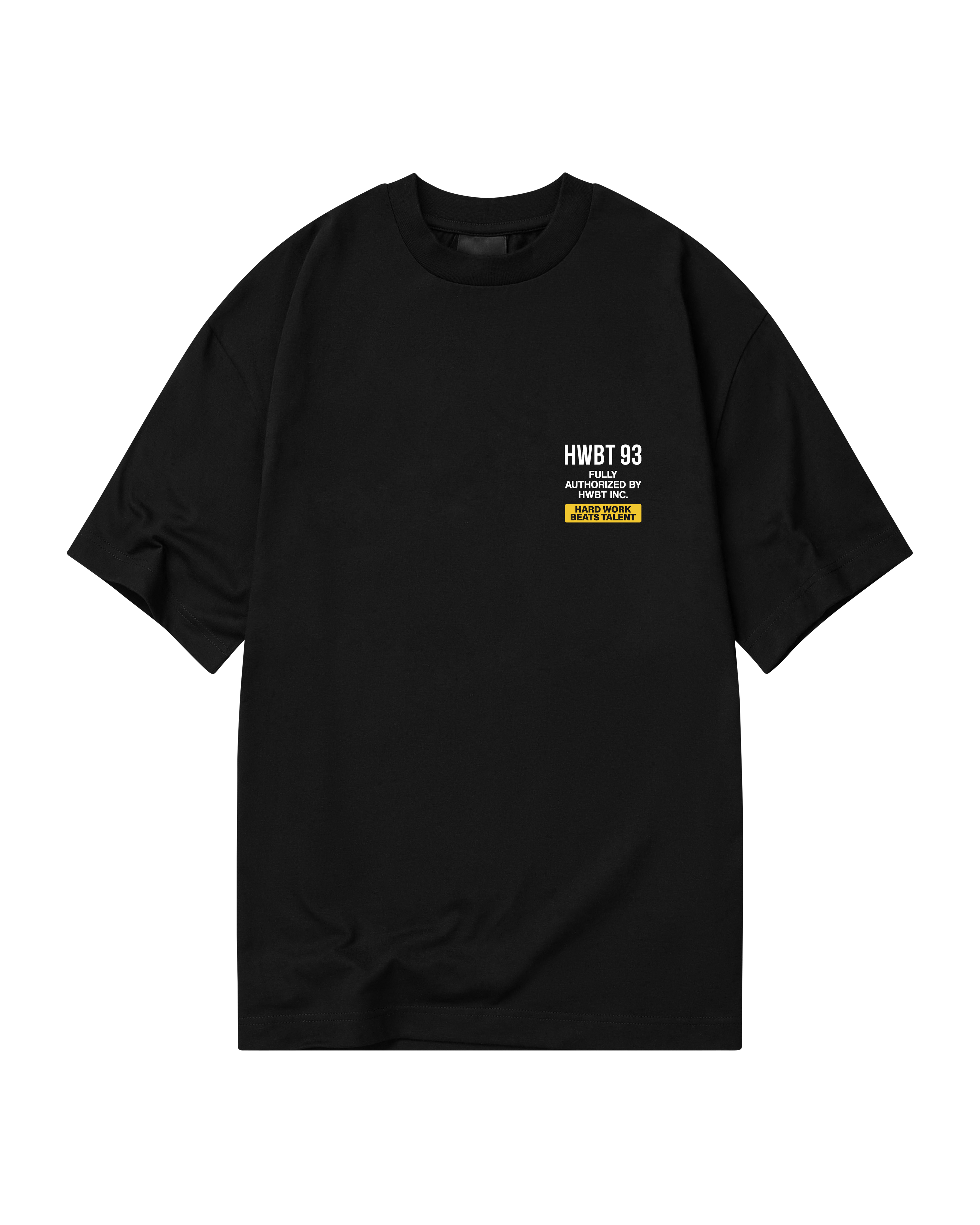 HWBT 93 OVERSIZED T-SHIRT - BLACK