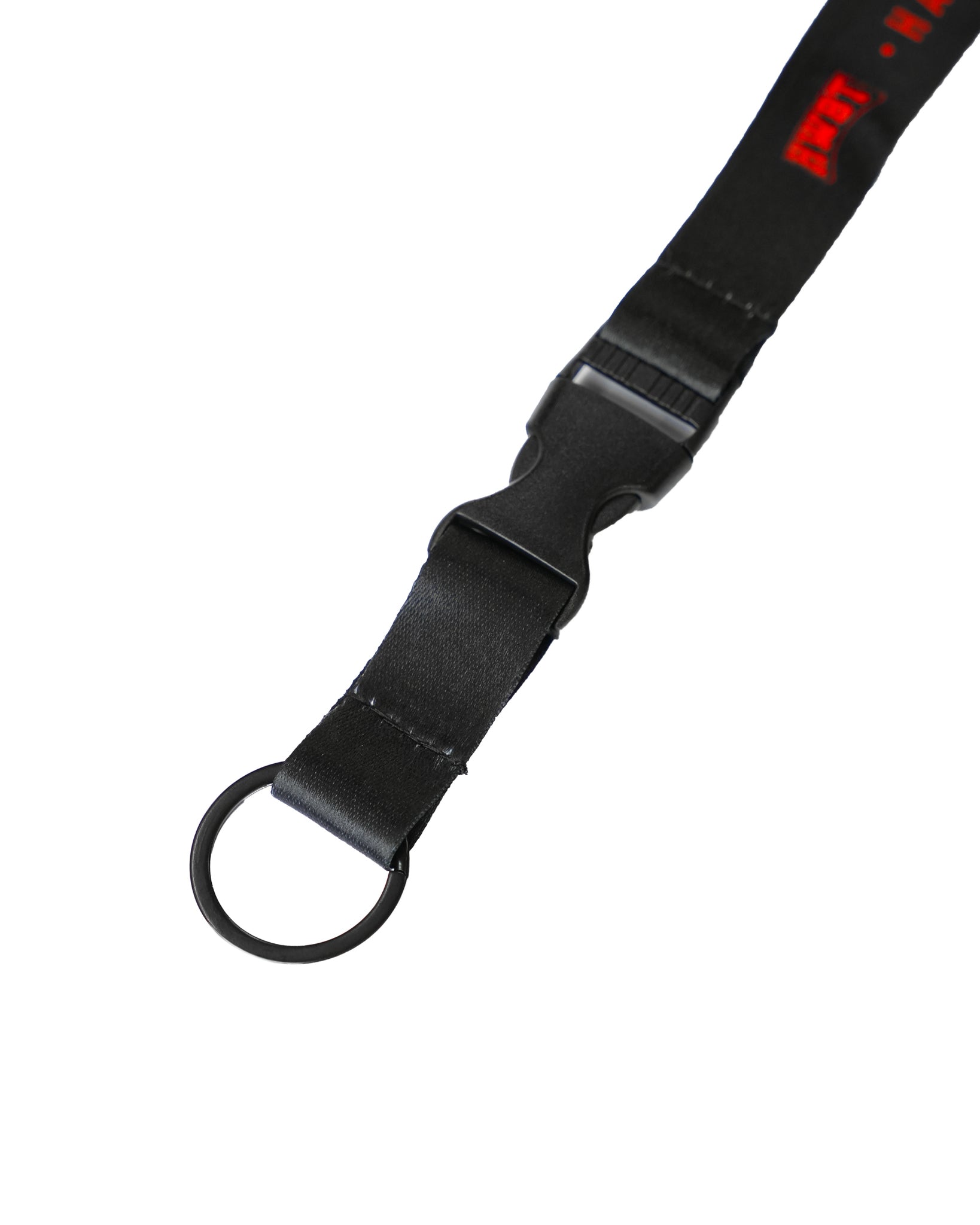 Red Hard Work Beats Talent Lanyard