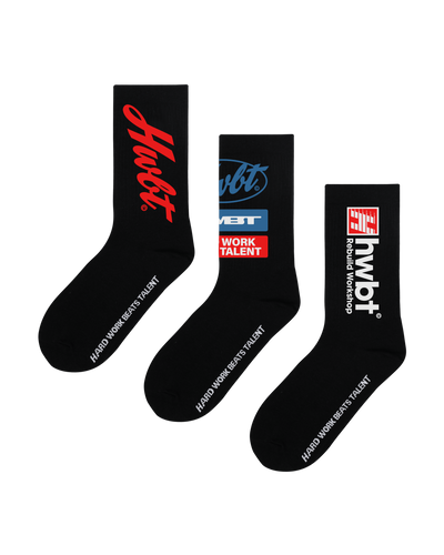 REPAIR SHOP SOCKS - BLACK (3 PACK)