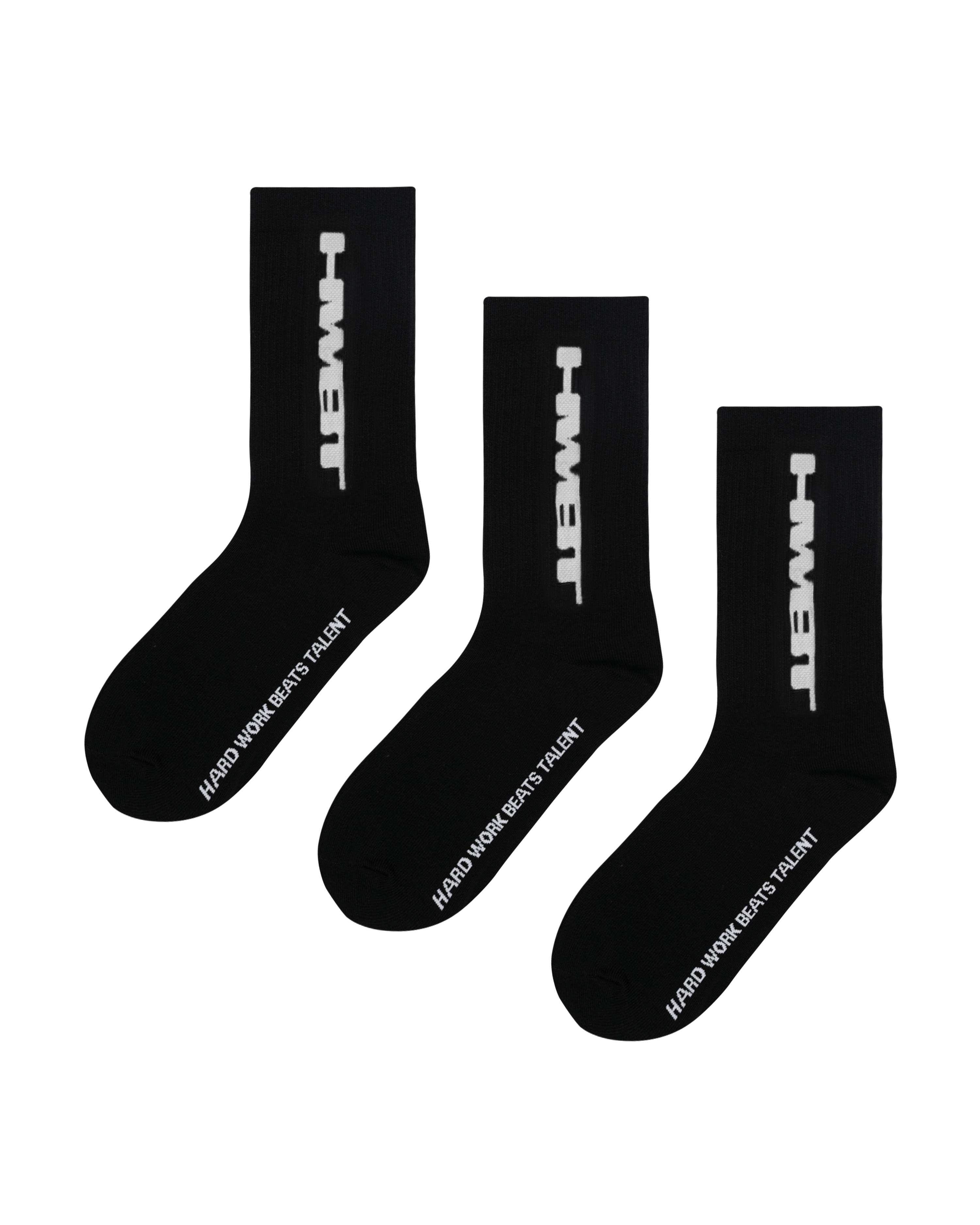HWBT SOCKS - BLACK (3 PACK)