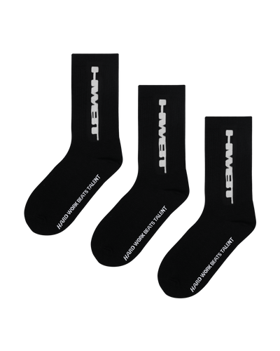 HWBT SOCKS - BLACK (3 PACK)