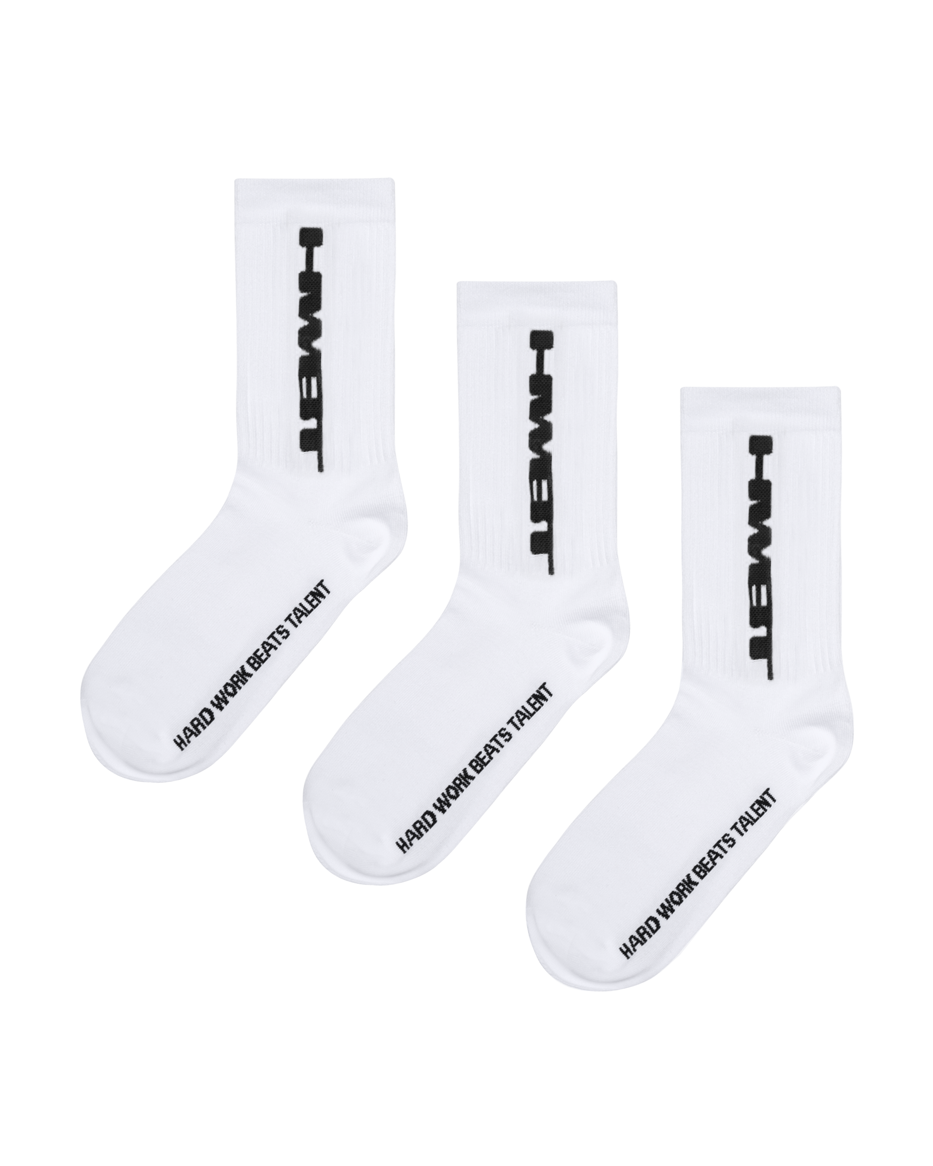 HWBT SOCKS - WHITE (3 PACK)