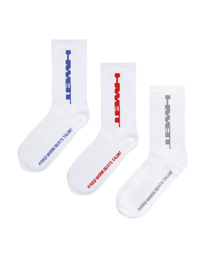 HWBT SOCKS - MULTI-COLOUR (3 PACK)