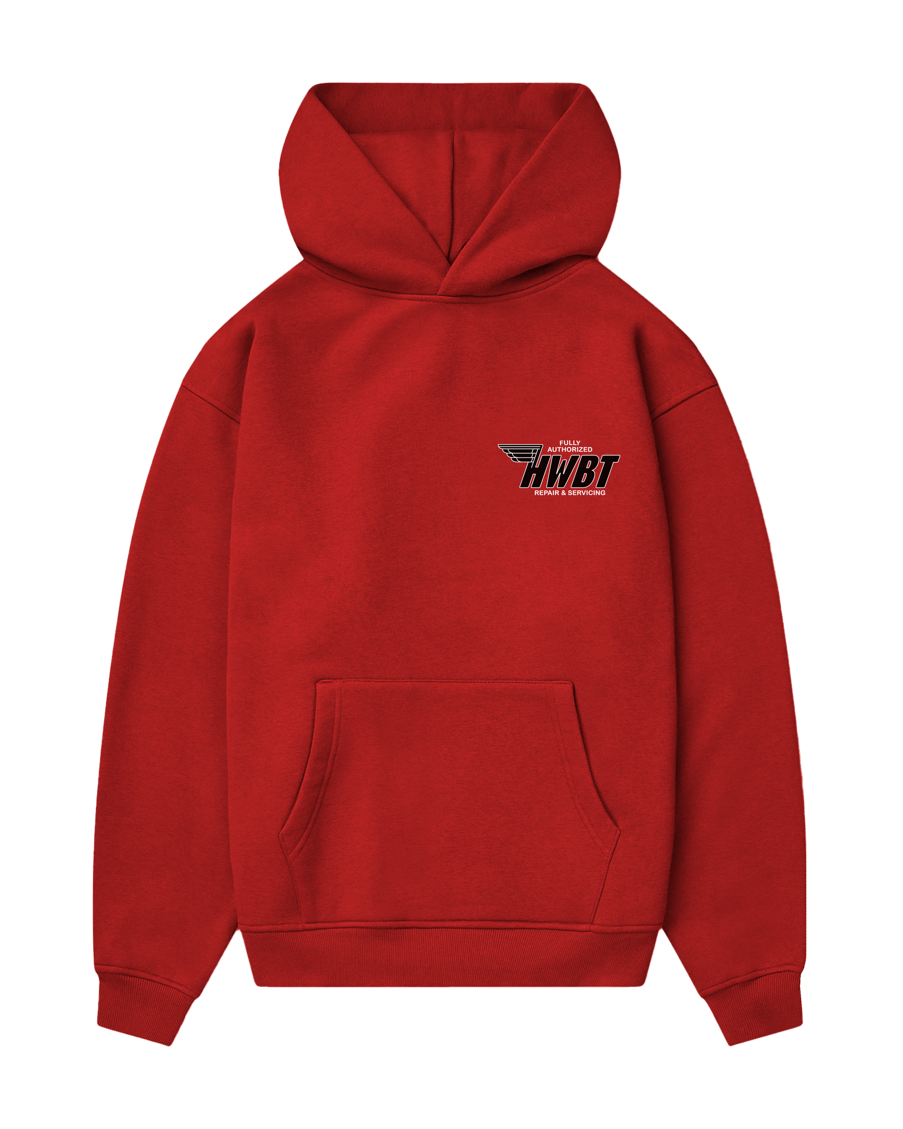 FULLY AUTHORIZED OVERSIZED HOODIE - RED