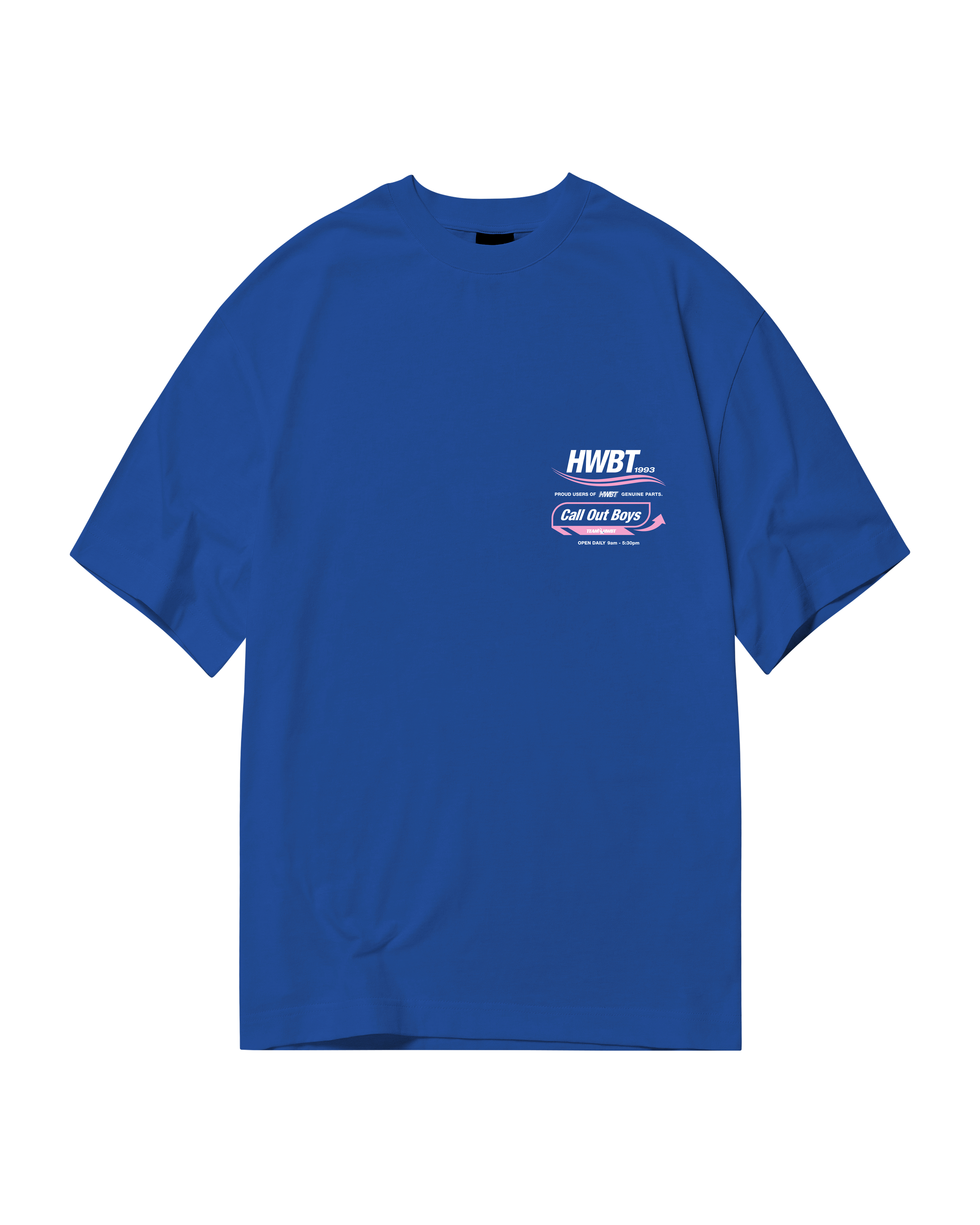 CALL OUT BOYS OVERSIZED T-SHIRT - COBALT