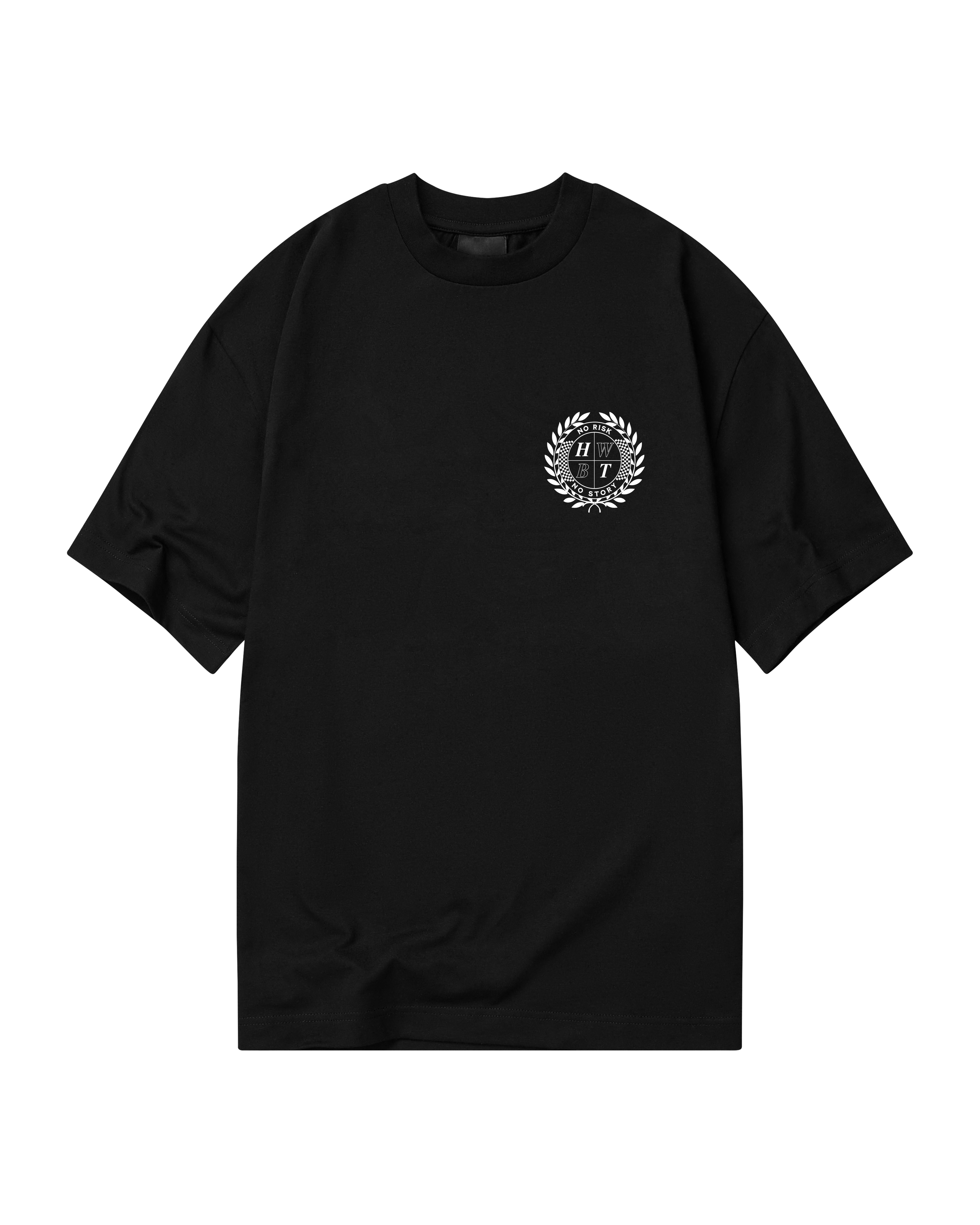 CREST OVERSIZED T-SHIRT - BLACK
