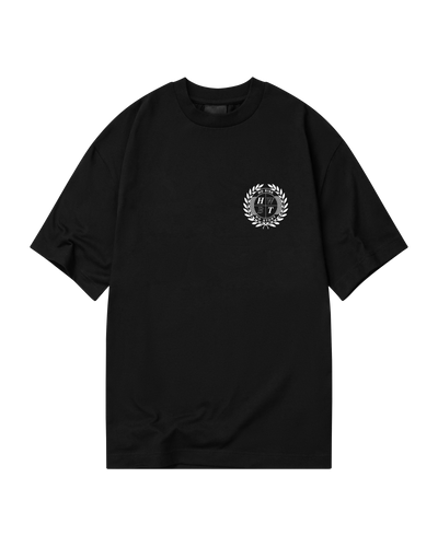 CREST OVERSIZED T-SHIRT - BLACK